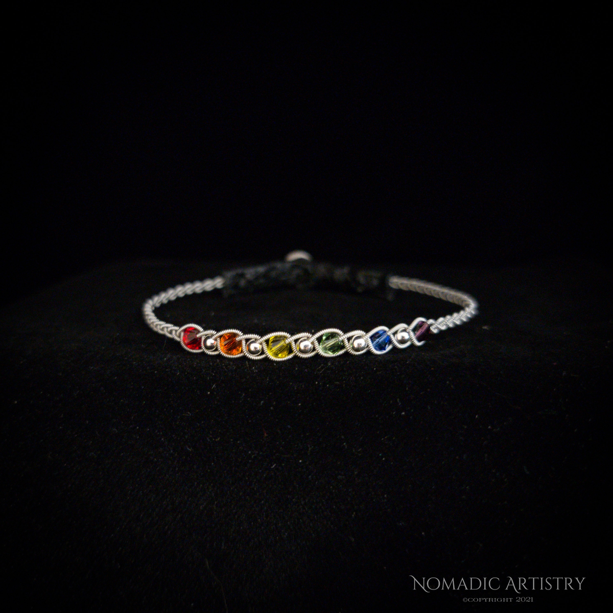 Sámi reindeer leather bracelet with braided pewter thread – Dainty Pride